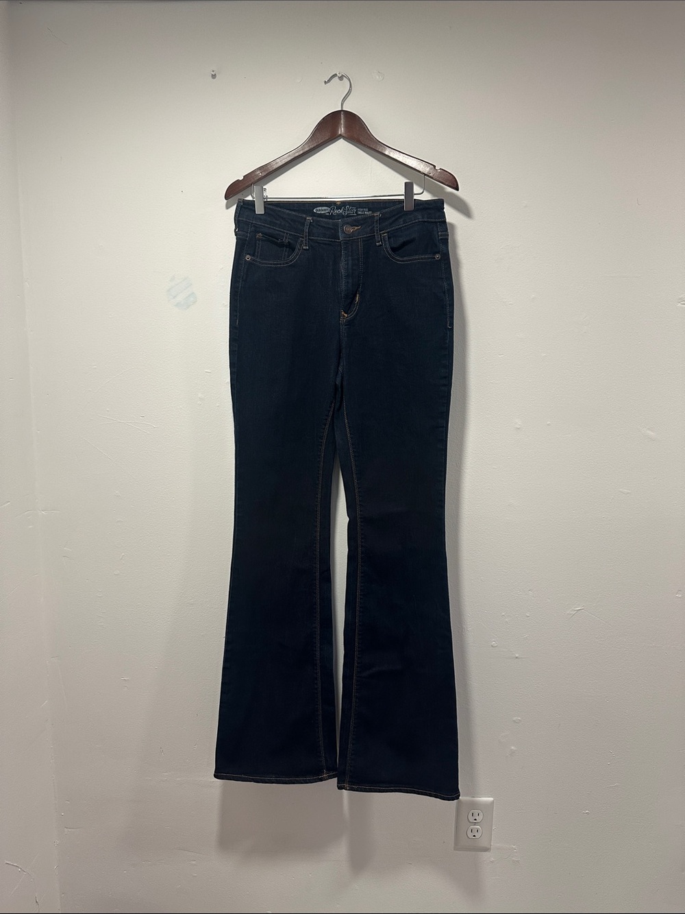 Dark Blue Women's Bootcut Jeans 074